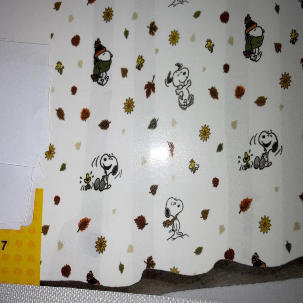 Snoopy Puffer Jacket Shower Curtain Fall Autumn